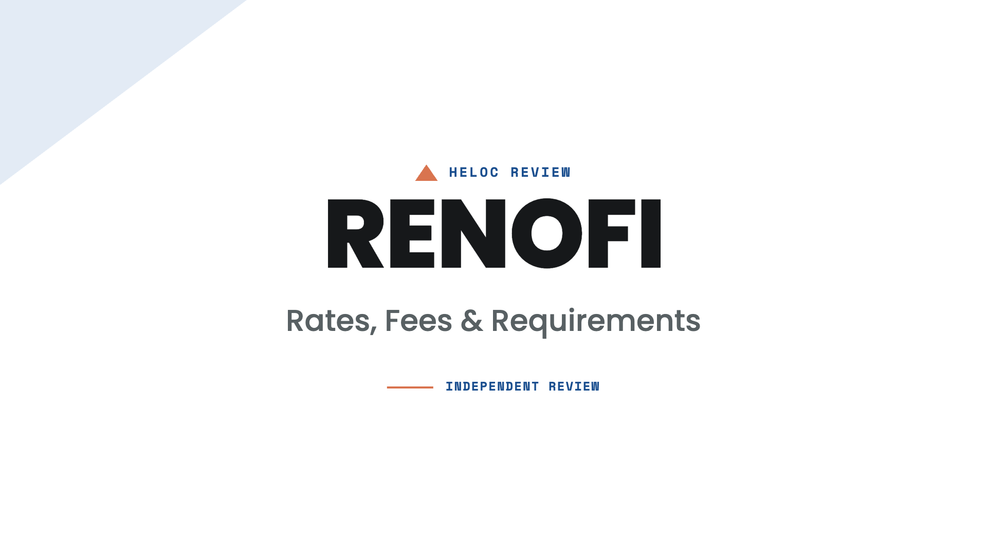 RenoFi HELOC review