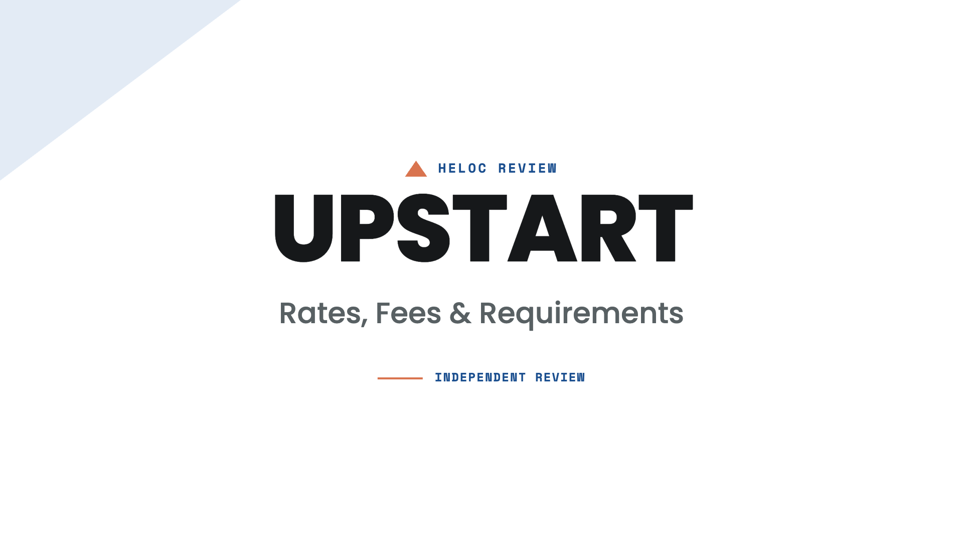 Upstart HELOC Review